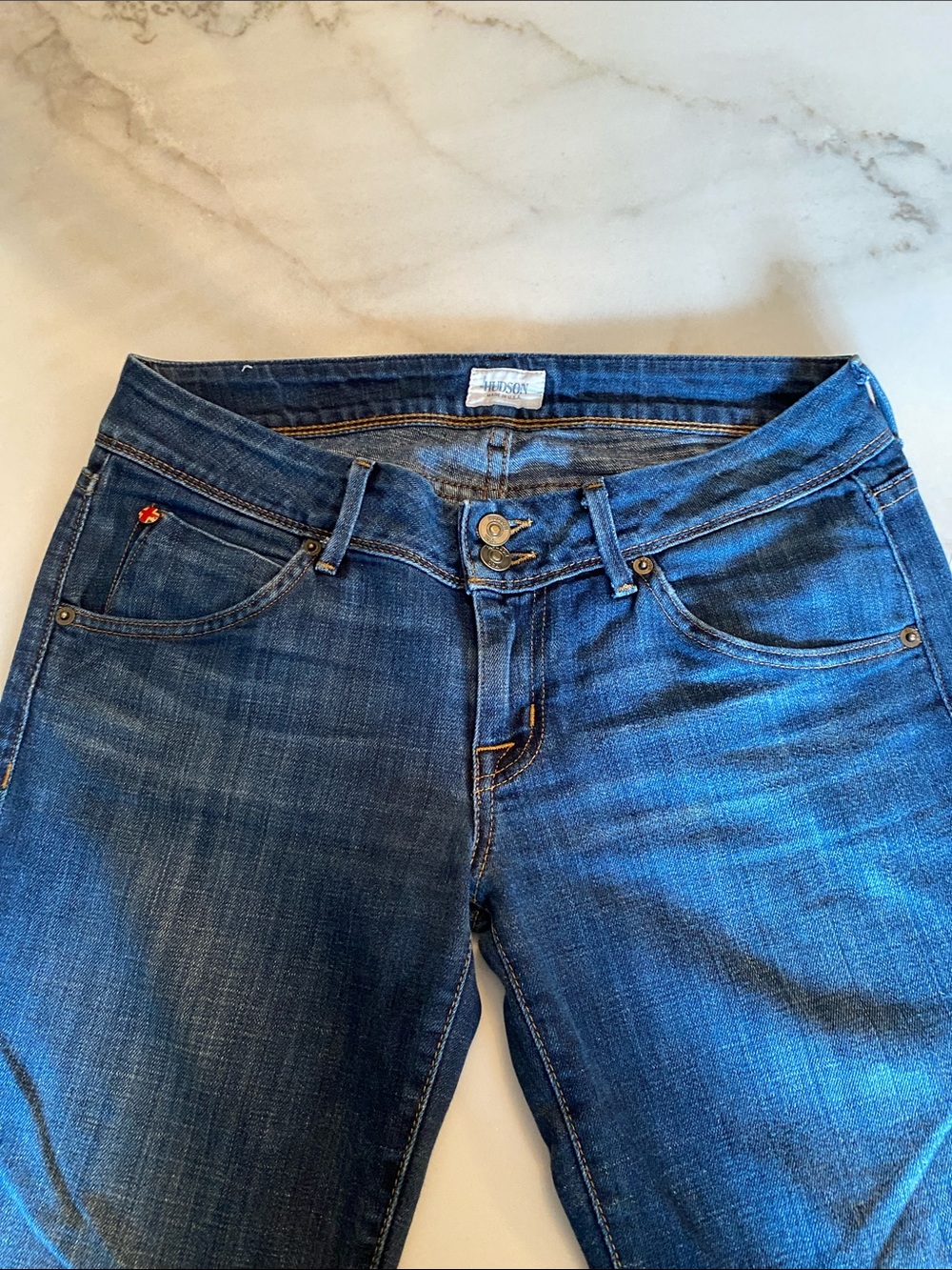 Hudson Jeans Women's Straight Leg Dark Blue Denim